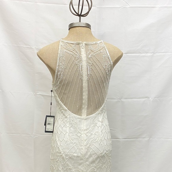 Adrianna Papell halter Beaded cocktail dress - Picture 4 of 7